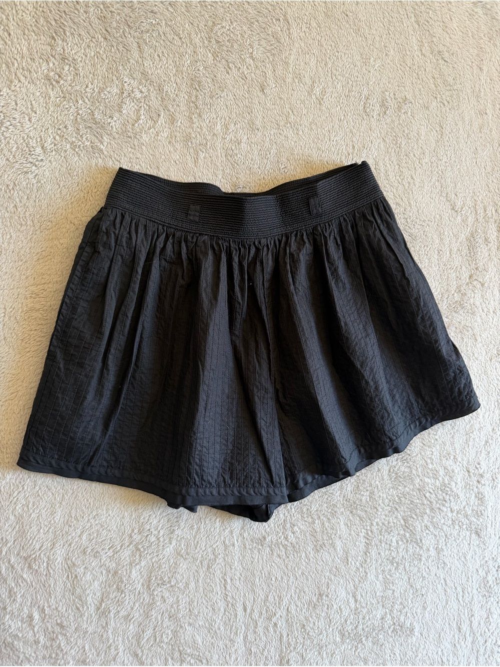 Ulla Johnson Women’s Black Elastic-Waist Mini Skirt 2